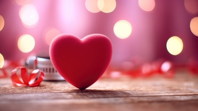 Valentines day background with heart.