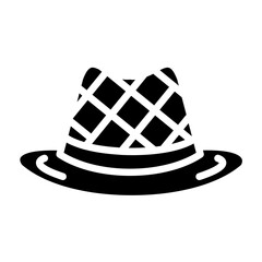 Noir Hat Icon Style
