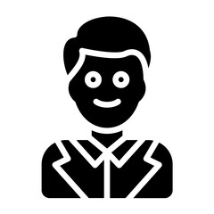 Assistant Man Icon Style