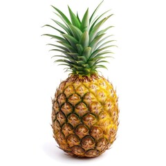 Fototapeta premium A whole pineapple fruit isolated on white background
