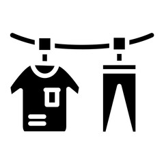 Hanging Clothes Icon Style