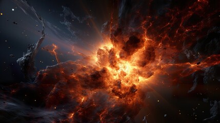 Fototapeta premium fire in the night