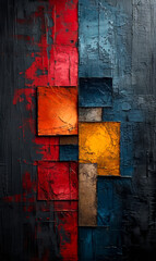 Colorful grunge background - abstract painting on the walls.