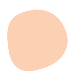 ピンクの不定形な丸いフレーム