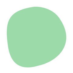 Fototapeta na wymiar 緑の不定形な丸いフレーム