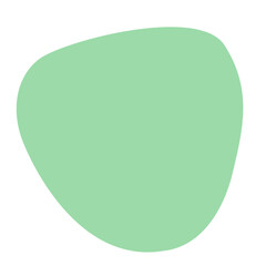 緑の不定形な丸いフレーム