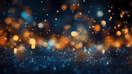 Abstract glitter lights background, blurred bokeh effect