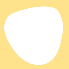 不定形な丸の黄色いフレーム