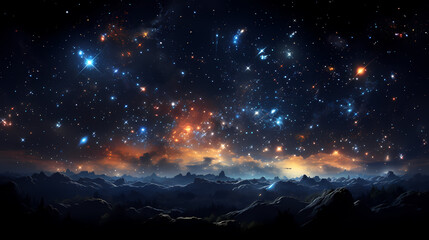 Abstract glitter lights background, blurred bokeh effect