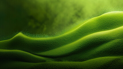 Matcha Green Tea Abstract Background - obrazy, fototapety, plakaty