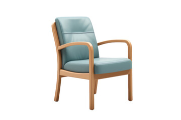 Scandinavian Waiting Room Chair Isolated On Transparent Background