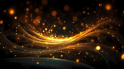 Fototapeta premium Festive decorative glitter lights background banner, colorful abstract background with glitter