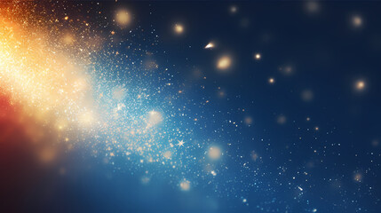 Obraz premium Festive decorative glitter lights background banner, colorful abstract background with glitter