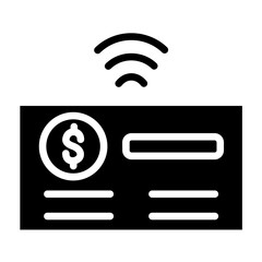 Contactless Icon Style - obrazy, fototapety, plakaty
