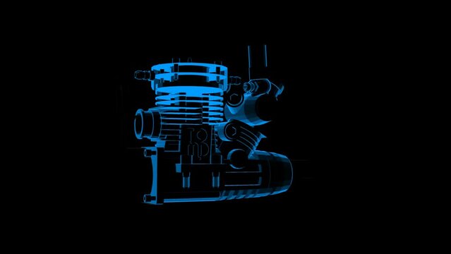 4k nitro engine technology video. nitro engine technology video, nitro engine 360 turn, nitro engine wireframe video
