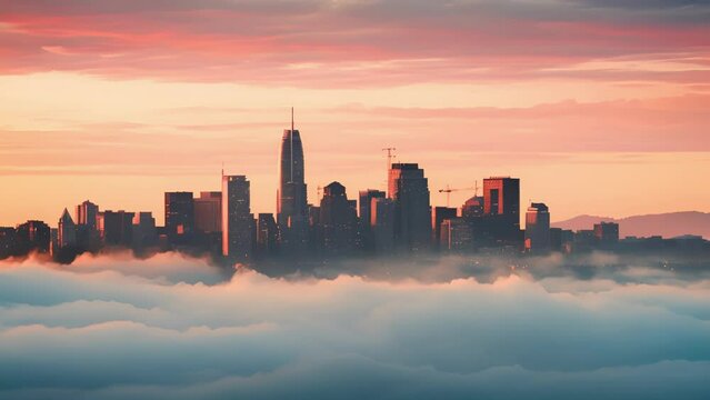 The allure of foggy cityscapes Capturing the mood and mystery of a changing skyline