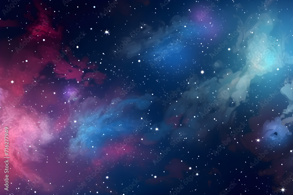 Wall mural nebula and galaxy with star and space dust in the universe and deep planet night sky background