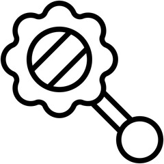 Rattle Vector Icon