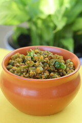 French beans stir fry, green beans cooked with spices