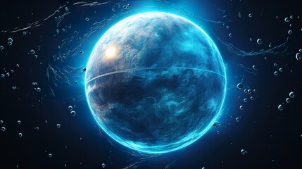 Obraz premium earth and moon