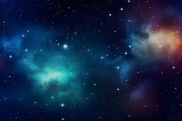 Nebula and galaxy with star and space dust in the universe and deep planet night sky background