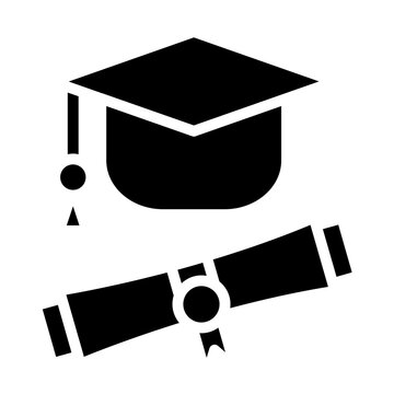 Graduation Scroll Icon Style