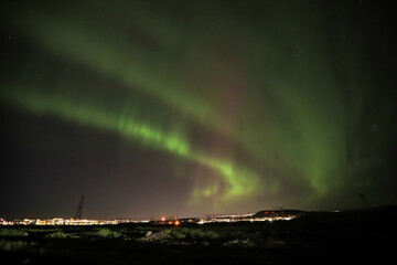 northern lights over Iceland