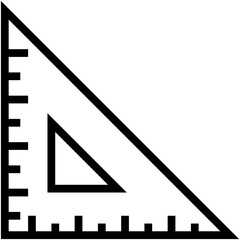 Set Square Vector Icon