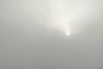 Sunlight in the winter from the sky