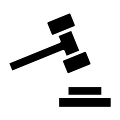 Law Gavel Icon Style