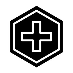 Fototapeta premium Medical Cross Icon Style