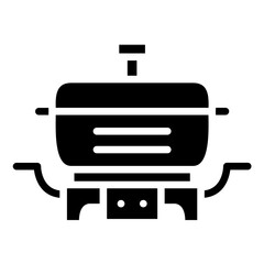 Electric skillet Icon Style