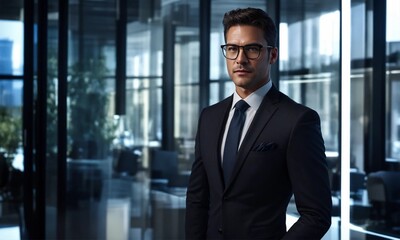 Fototapeta premium businessman in the office