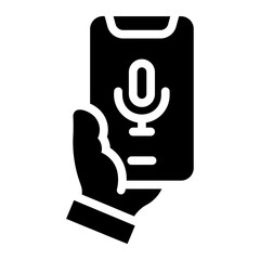 voice recorder Solid icon
