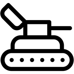 Bulldozer Toy Vector Icon