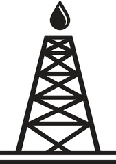 Oil Pump Production Line Icon Editable Stroke Thin Line Icon Set - Energy Industry

