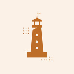 Assorted lighthouse vector graphic design template set for sticker, decoration, cutting and print file