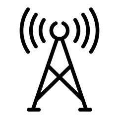 broadcast Line Icon