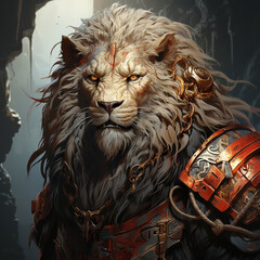 berserker_amulet_lion_warriors_fantasy_art_oil_paint_hd