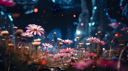 fireworks in the city