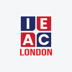 IEAC Logo Design, London Bridge, London Tower IEAC Word logo vector