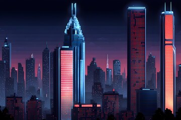 A-pixel-art-rendition-of-a-futuristic-cityscape-captured-with-the-clarity-and-vibrancy-of-an-hd-cam