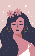 Abstract background poster. Good for fashion fabrics, postcards, email header, wallpaper, banner, events, covers, posters, advertising, and more. Women's day, mother's day background.