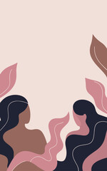 Abstract background poster. Good for fashion fabrics, postcards, email header, wallpaper, banner, events, covers, posters, advertising, and more. Women's day, mother's day background.