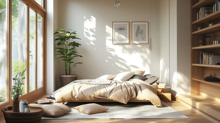 Cozy Modern Bedroom Interior 