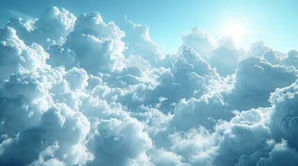 Picture a sky decorated with white, fluffy Cumulus clouds, creating a look full of warmth and shade.