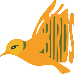 Flying Birds coloring page