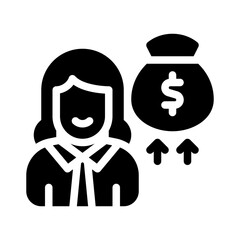investor glyph icon