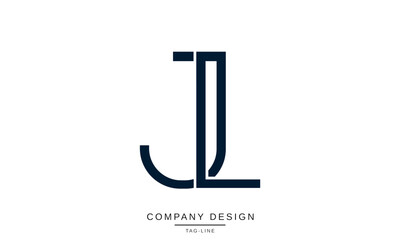 JL, LJ, Abstract Letters Logo Monogram
