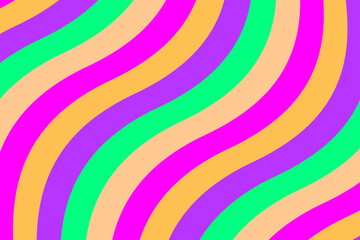 Obraz premium Loop colorful wavy stripe background for title movie